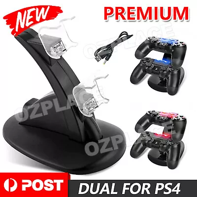 $12.95 • Buy Charger Dock Dual Stand Charging Station Pad For Playstation 4 PS4 Controller