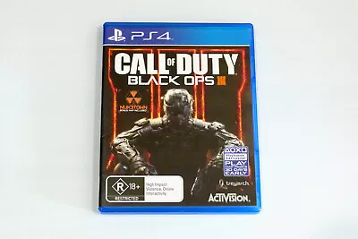 Very Good Condition CALL OF DUTY: BLACK OPS III 3 Video Game Playstation 4 PS4 • $24