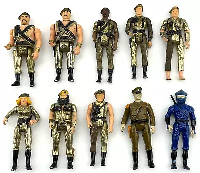 Vintage 1981 Mego Eagle Force Lot Of 10 Die Cast Metal Army Action Figures 2.75 • $49.99