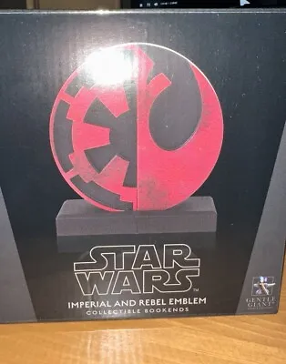Gentle Giant Star Wars Imperial And Rebel Emblem Collectible Bookends NEW • $150