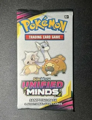 Pokemon S&M Unified Minds SAMPLE / FUN Booster Pack - 3 Cards / Pack - SEALED • $4.98