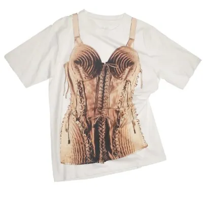 Madonna Jean Paul Gaultier Blond Ambition Corset Cone Bra Shirt L Celebration • $249.99
