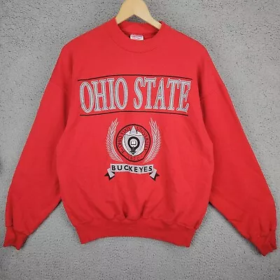 Vintage Ohio State Buckeyes Sweatshirt Men's XL Sweater Crewneck 90s Spellout • $25.95