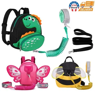 $25.99 • Buy Toddler Harness Backpack With Leash 4 In 1 Kid Dinosaur Backpacks With Anti Lost