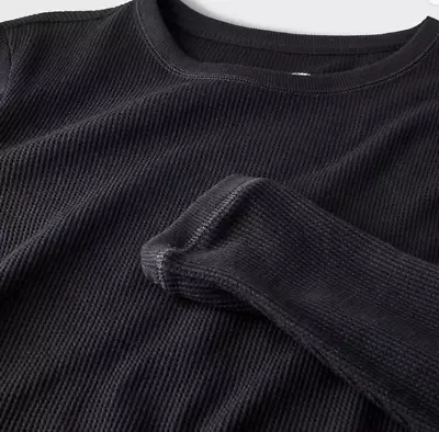 Men's Relaxed Fit Long Sleeve Thermal Undershirt - Goodfellow & Co XL Black • $17.59