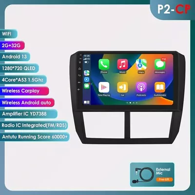 Android 13.0 CarPlay Car Stereo Radio GPS For Subaru Impreza WRX STI 2008-2014 • $106.98