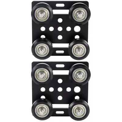  Set Of 2 European Standard Gantry Panel Metal Slot Support Plate V Wheel • £17.79