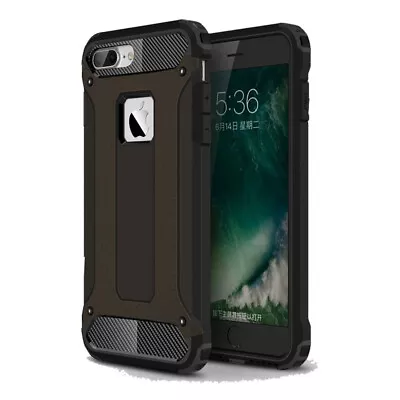 Tactical Tough Rear Case For Apple IPhone 7 Plus / 8 Plus - Black • £4.95