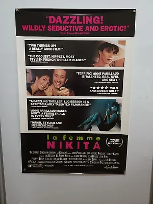 1990 La Femme Nakita Original Movie Poster 27x40 • $5