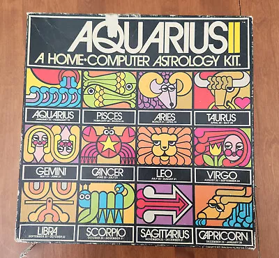 Vintage AQUARIUS II Home Computer Astrology Kit 1973 Reiss Games RARE • $30