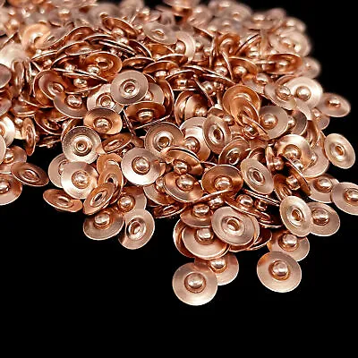 £2.85 • Buy 7mm Brass Rivets For Jeans Corners Jackets Denim Leather Crafts 10pcs To 500pcs