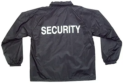 Windbreaker Security Guard Jacket With Security Silk Screen In White • $17.50