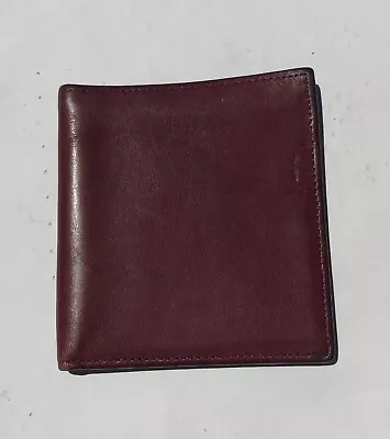 Vintage Prince Gardner Mens Burgundy Leather Wallet • $11.99