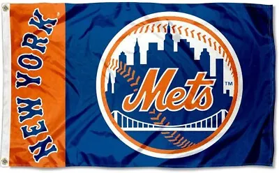 New York Mets Flag MLB Large 3x5 Banner Logo Baseball MLB  FREE SHIPPING • $12.98