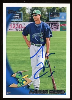 2010 Topps Pro Debut AARON HICKS Signed Card Autograph AUTO YANKEES RC • $9.99