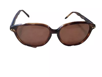 Vintage 80s Karl Lagerfeld  Ladies Sunglasses Havana Brown / Black# KL202-01 • $89