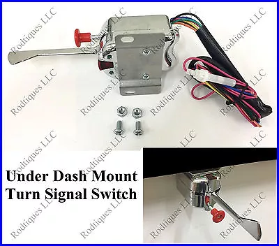 Choose 6 Or12 Volt Turn Signal Switch Mounts Under Dash W/ Hazard Ford • $54.50