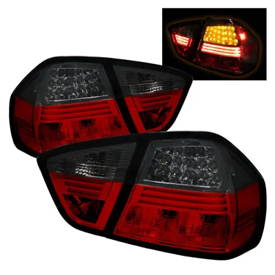 Spyder LED Tail Lights Red Smoke ALT-YD-BE9006-LED-RS For BMW E90 3-Series 06-08 • $292.99