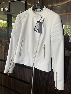 BNWT Authentic Versace Women’s Jacket White IT 42 FR 38 Aus 10 RRP AUD $4000 • $1150