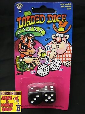 £3.75 • Buy Loaded Dice ~ Joke Cheater's Dice ~ 1x Loaded, 1x Normal ~ Cheeky Trick Prank