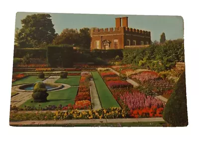 Hampton Court Palace Sunken Gardens Vintage Colour Postcard. London • £3.31