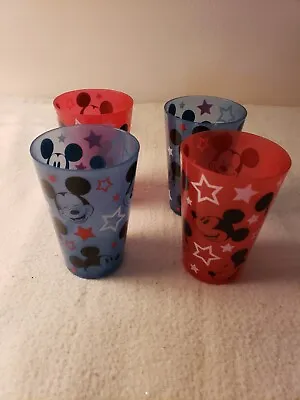 Mickey Mouse 8 Oz Plastic Tumblers-Set Of 4 • $10