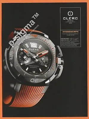$7.99 • Buy CLERC Hydroscaph- 2013  Watch Print Ad 