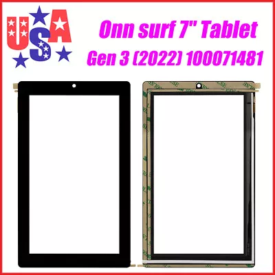 Touch Screen Digitizer Glass Panel For Onn Surf 7  Tablet Gen 3 (2022) 100071481 • $10.95