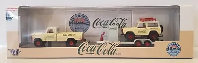 M2 CHASE Coca Cola '69 Ford F100 4x4 & '66 Ford Bronco Auto Hauler NIP • $55