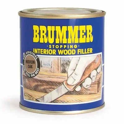 Brummer Stopping Interior Wood Filler - Various Shades - Small & Medium Tins • £4.75