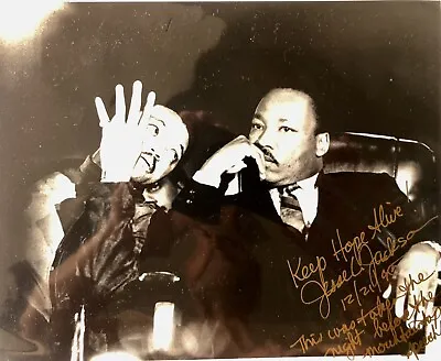 Martin Luther King & Rev Jessie Jackson The Night Before “Mountain Top Speech” • $195