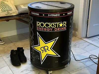 Rockstar Energy Drink Refrigerator Cooler - Man Cave Dorm Fridge 🔥 • $175