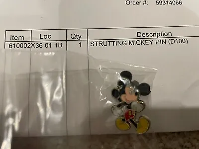Disney Strutting Mickey Lapel Pin - D100 Disney Insider Exclusive • $4