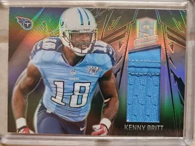 2013 Spectra Kenny Britt Game Used Jersey Relic #46  #'d34/299 Titans  • $2.50