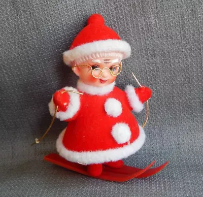 Vintage Christmas Decoration Ornement Mrs. Santa Claus Japan  #14 • $17.99