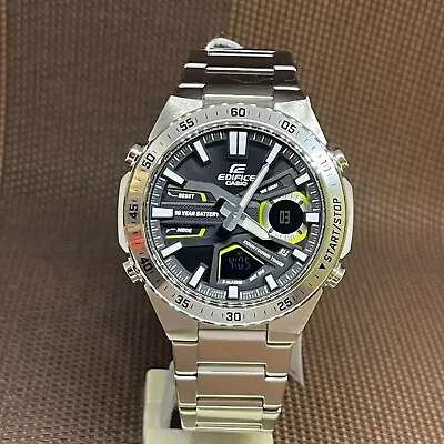 Casio Edifice EFV-C110D-1A3 Black Analog Digital Stainless Steel Men's Watch • $109.90