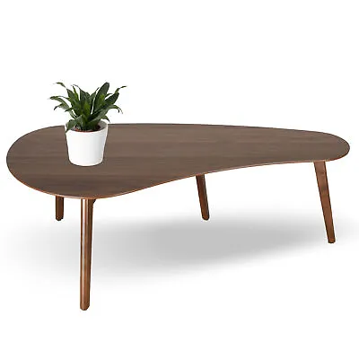 Zenvida Madison Mid Century Modern Coffee Table Walnut Finish • $149