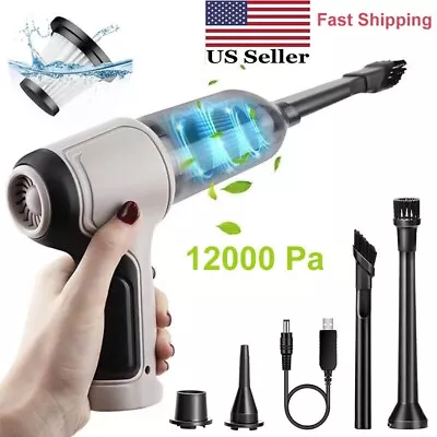 4 In 1 Upgrade Car Vacuum Cleaner & Air Blower Wireless Handheld Rechargeable • $18.99