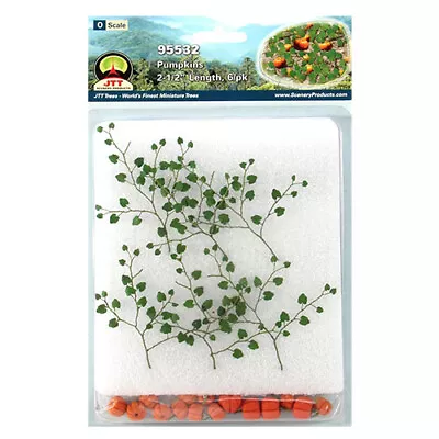 JTT Scenery Products (Pack Of 6) O-Scale 2-1/2  Pumpkins On The Vine JTT95532 • $13.99