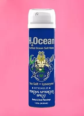 H2Ocean Natural Sea Salt Piercing Aftercare Spray 1.5oz • $12.48