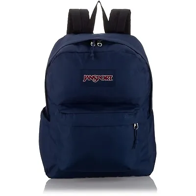 JanSport SuperBreak Plus Backpack - Laptop Compartment - Water Bottle Pocket • $29.99