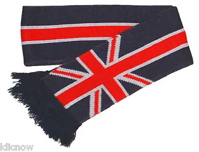 Union Jack Scarf 5ft Long 6  Wide (Made In The U.K By Mrs Barrett) • £12.99