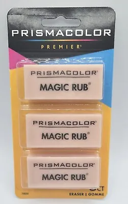 Prismacolor Premier Magic Rub Vinyl Erasers 3-Count. Sealed Packaging New  • $3.68