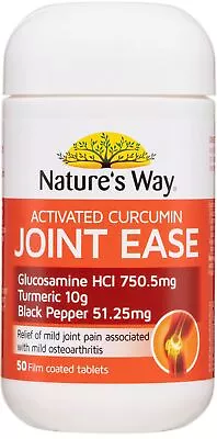 Activated Curcumin Turmeric Concentrate Joint Ease 50 Tabs X 3 Pack Nature's Way • $122.78