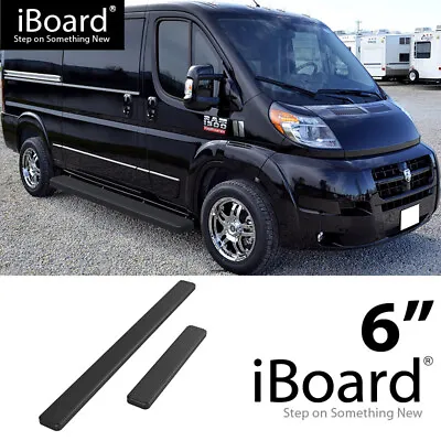 Running Board Step 6in Aluminum Black Fit Ram ProMaster 118in Wheelbase 14-23 • $219