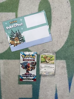 Pokémon TCG Eevee Pokemon Together PokePost Promo Card Sealed PokéPost 133/165 • £38.50