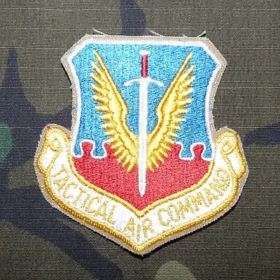 Original 1970s USAF Air Force Tactical Air Command Cut Edge Embroidered Patch • $7.95