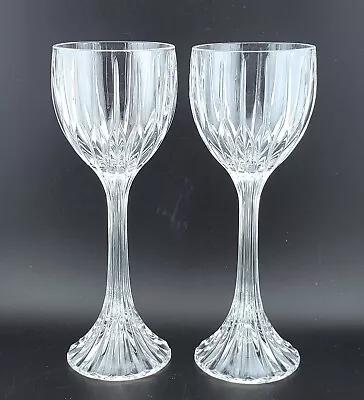 Mikasa Park Lane Crystal Hock Set Of 2 Wine Glasses 8 1/4 Inches Discontinued  • $28.95