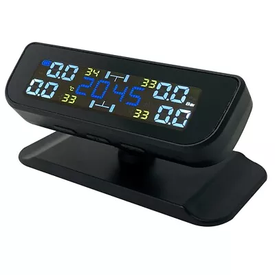 LCD Digital Display Car Tire Pressure Monitoring System Wireless Solar TPMS USB • $35