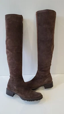 $95 • Buy Giuseppe Zanotti Over The Knee OTK Brown Suede Boots 38
